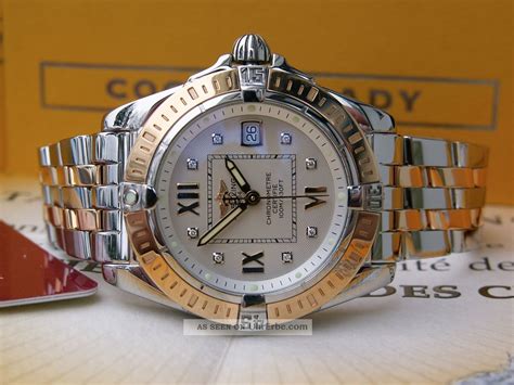 breitling damenuhr diamanten